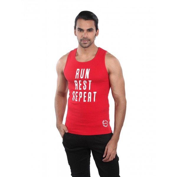 Invincible Mens Run Rest Repeat Tank Top
